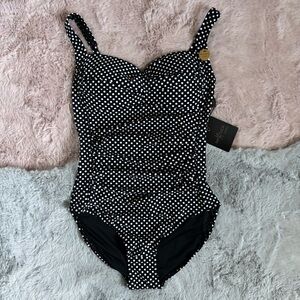 Niptuck swim polka dot one piece swimsuit